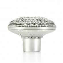 Edgar Berebi 7155MS - Knob; Clear Crystal Matte Silver Finish