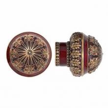 Edgar Berebi 7348/5 - WELLINGTON KNOB; SAPPHIRE w/ CLEAR CRYSTAL