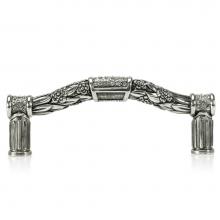 Edgar Berebi 7695/16 - 3-1/2'' C To C Nantucket Pull; Clear Crystal Burnish Silver Finish