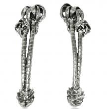 Edgar Berebi 7732/6X - 5'' C To C Key Largo Pull; Right and Left Pair Burnish Silver Finish