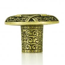Edgar Berebi 7744AB - Portsmouth Knob Artisan Brass Finish