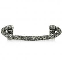Edgar Berebi 7746/6 - 3-1/2'' C To C Tremont Hinged Pull Burnish Silver Finish