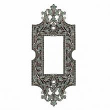 Edgar Berebi 7865BB - SINGLE GFI SWITCH COVER; LT COLORADO TOPAZ CRYSTAL