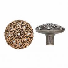 Edgar Berebi 7907BB - KNOB w/ LT COLORADO TOPAZ CRYSTAL; SEE 7158 FOR 1-5/16'' SIZE
