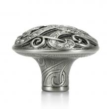Edgar Berebi 7924AN - Belmont Knob; Clear Crystal Antique Nickel Finish
