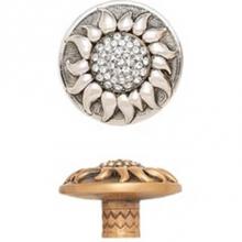 Edgar Berebi 7948/9 - SUNFLOWER KNOB w/ LT COLORADO CRYSTAL