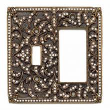 Edgar Berebi 7999AN - SINGLE GFI/SINGLE TOGGLE; CLEAR CRYSTAL