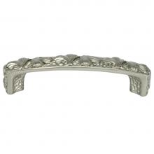 Edgar Berebi 8180/22 - Edgar Berebi Arts and Craft 3-1/2'' Center To Center Ginkgo Pull In Satin Nickel Plate