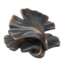 Edgar Berebi 8185/44X - Arts and Craft Ginkgo Knob In Oil Rub Bronze Plate
