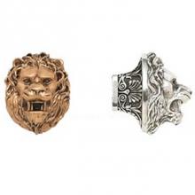 Edgar Berebi 8196VP - LION IN WINTER KNOB/ SEE MATCHING BACK PLATE 8313