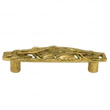 Edgar Berebi 8204/1 - Edgar Berebi Arts and Craft Oak Park 3-1/2'' Center To Center Pull In Museum Gold Plate