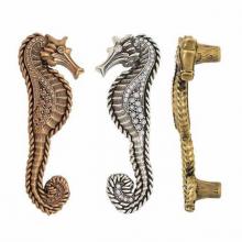 Edgar Berebi 8230ANX - SEASIDE PULL; SEAHORSE; CLEAR CRYSTAL