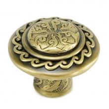 Edgar Berebi 8296BB - Americana Knob; Burnished Brass Finish