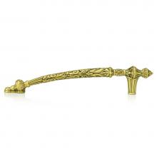 Edgar Berebi 8305BB - 6'' C To C Vertical Only Belleview Pull; Lt. Colorado Topaz Crystal Burnish Brass Finish