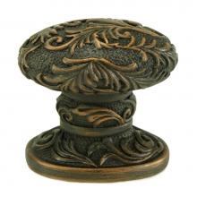 Edgar Berebi 8414/44 - Glendale Oval Knob In Oiled Bronze Plate