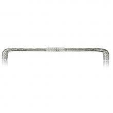 Edgar Berebi 8496/16 - 12'' C To C Nantucket Jewel Small App. Pull; Clear Crystal Burnish Silver Finish