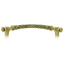 Edgar Berebi 8504BB - 6'' C To C Glendale Court Pull; Lt. Colorado Crystal Burnish Brass Finish