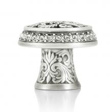 Edgar Berebi 8506MS - Glendale Court Knob; Clear Crystal Matte Silver Finish