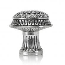 Edgar Berebi 8529/16 - Hampton Knob; Clear Crystal Burnish Silver Finish