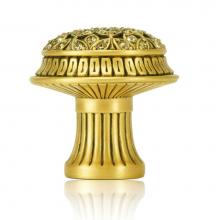 Edgar Berebi 8529/9 - Hampton Knob; Lt. Colorado, Lt. Smoke and Smoke Topaz Museum Gold Finish