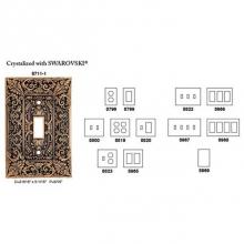 Edgar Berebi 8799/6 - GLENDALE SINGLE GFI SWITCH COVER/ SEE PAGE 122 FOR DESIGN
