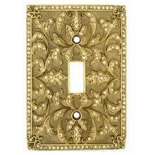 Edgar Berebi 9572/1 - Single Toggle Switch Cover; Lt. Colorado Topaz Crystal