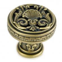 Edgar Berebi 9867BB - Hamilton Knob; Burnished Brass Finish