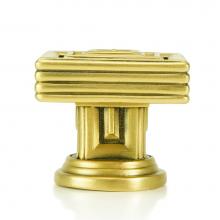 Edgar Berebi 9905FG - Innsbruck Square Knob Florentine Gold Finish
