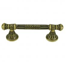 Edgar Berebi 9942AB - Edgar Berebi Astoria 3-1/2'' Center To Center Pull In Artisan Brass Plate