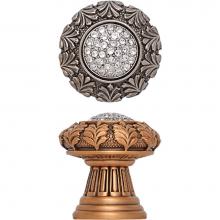 Edgar Berebi 10008AN - VERONA KNOB; CLEAR CRYSTAL
