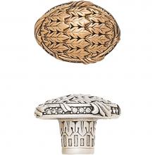 Edgar Berebi 8503AN - LION IN WINTER OVAL KNOB; CLEAR CRYSTAL
