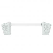 Edgar Berebi G101384/HW - Rivoli Ii 4'' CC Knob-Pull; Hidden White