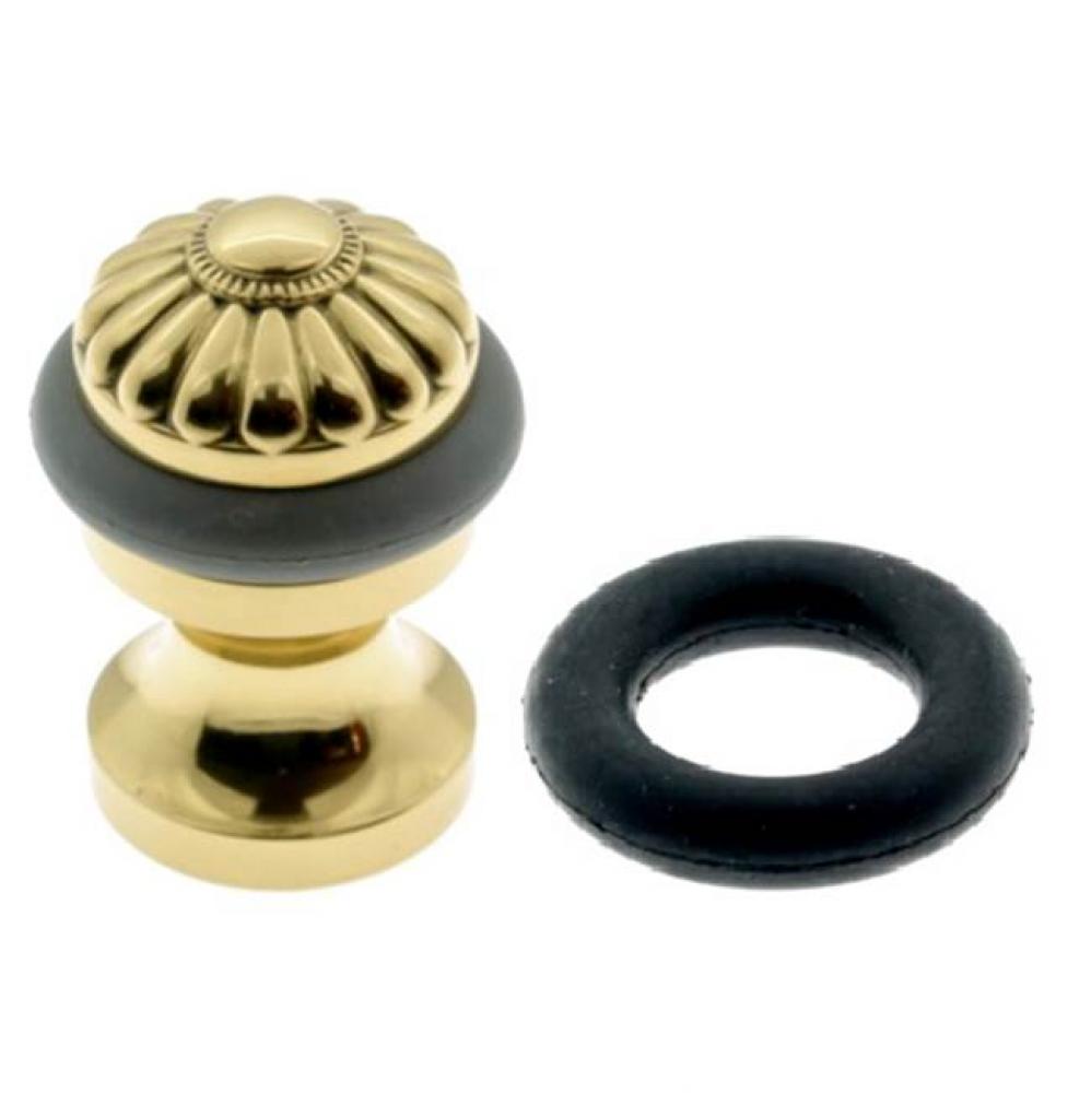 Melon Bullet Door Bumper/Stop Polished Brass