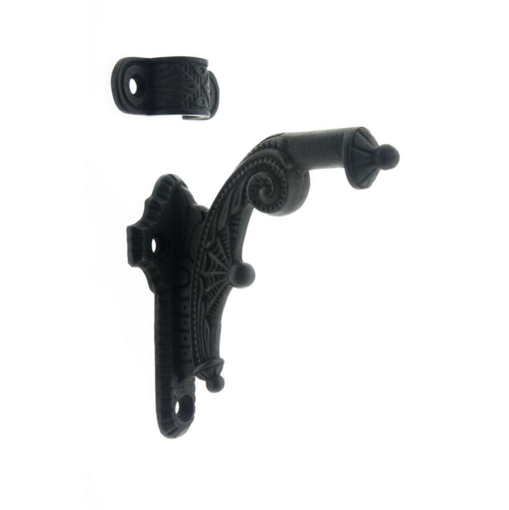 Spider Web Hand Rail Bracket Matte Black