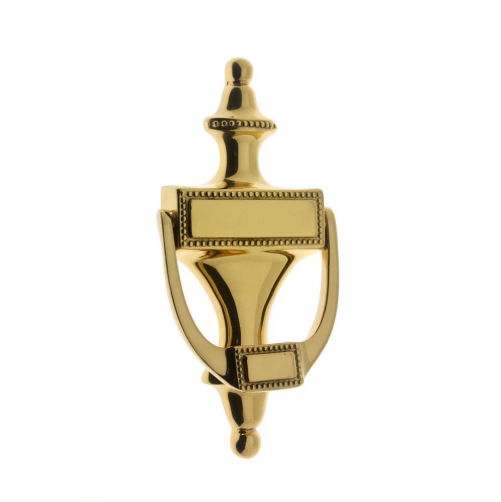 Beaded Knocker Polished Brass