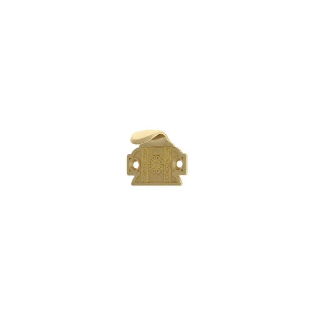Solid Brass Ornamental Sunburst Sash Lift Polished Brass