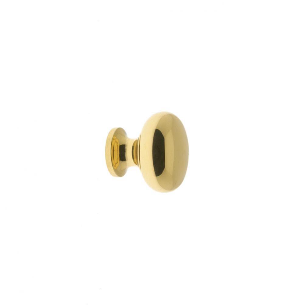 1'' Round Knob Polished Brass