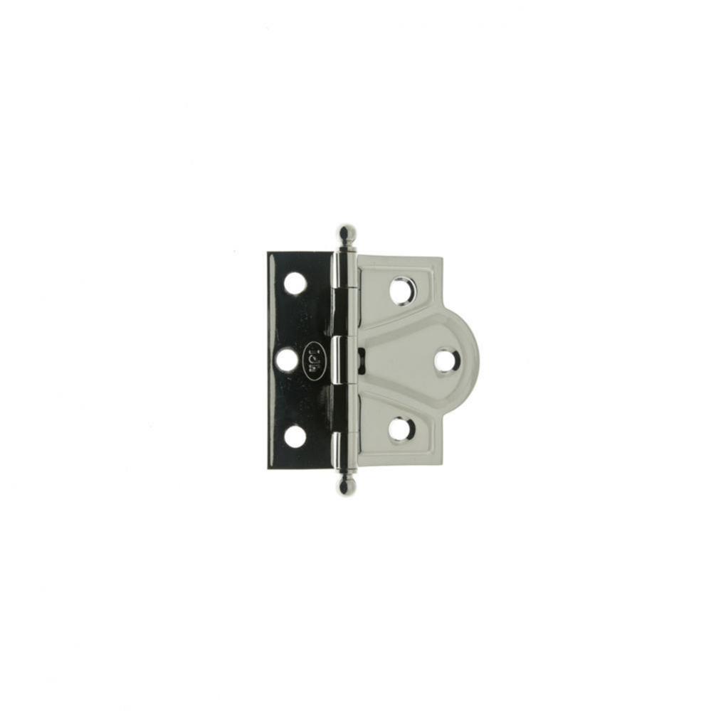 Solid Brass 2-1/2'' X 2-3/4'' Combo Mortise/Surface Offset Hinge Ball Finials