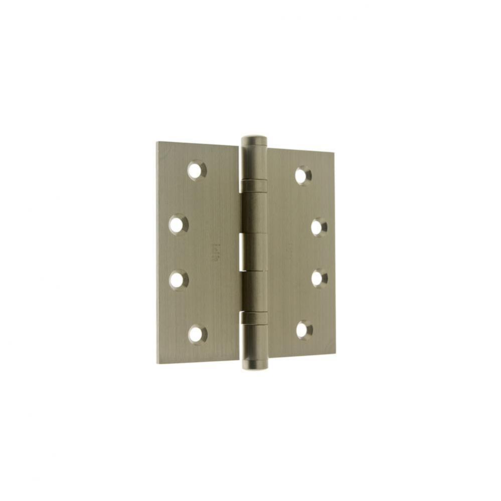 4'' X 4'' Solid Extruded Brass Ball Bearing Hinge (Pair) Satin Nickel-J
