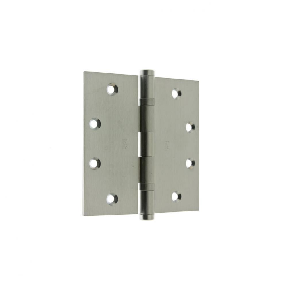 4-1/2'' X 4-1/2'' Solid Extruded Brass Ball Bearing Hinge (Pair) Satin Chrome-