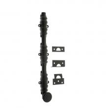 Idh 11216-10B - 18'' Ornamental Bolt 11/16'' Dia. W/ 3'' Barrel Guide/Round Knob Oil