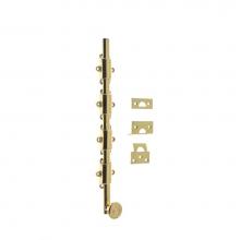 Idh 11282S-003 - 24'' Heavy Duty Surface Bolt W/ Colonial Swirl Knob Polished Brass