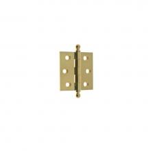 Idh 80100-003 - Solid Brass 2-1/2'' X 2-1/2'' Ball Tip Loose Pin Door Hinge (Pair) Polished Br