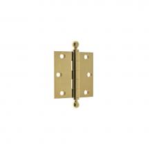 Idh 80101-003 - Solid Brass 3'' X 3'' Ball Tip Loose Pin Door Hinge (Pair) Polished Brass-J