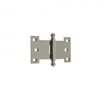 Idh 80255-014 - Solid Brass 2-1/2'' X 4-1/2'' Parliament Hinge W/ Ball Finials (Pair) Bright N