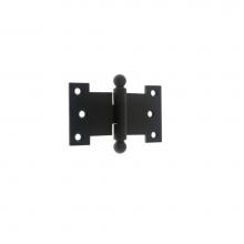 Idh 80255-019 - Solid Brass 2-1/2'' X 4-1/2'' Parliament Hinge W/ Ball Finials (Pair) Matte Bl