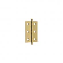 Idh 82517-003 - 2-1/2'' X 1-7/10'' Solid Brass Cabinet Hinge W/ Ball Tips (Pair)  Polished Bra