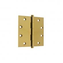 Idh 84545-003 - 4-1/2'' X 4-1/2'' Solid Extruded Brass Square Corner Door Hinge (Pair) Antique