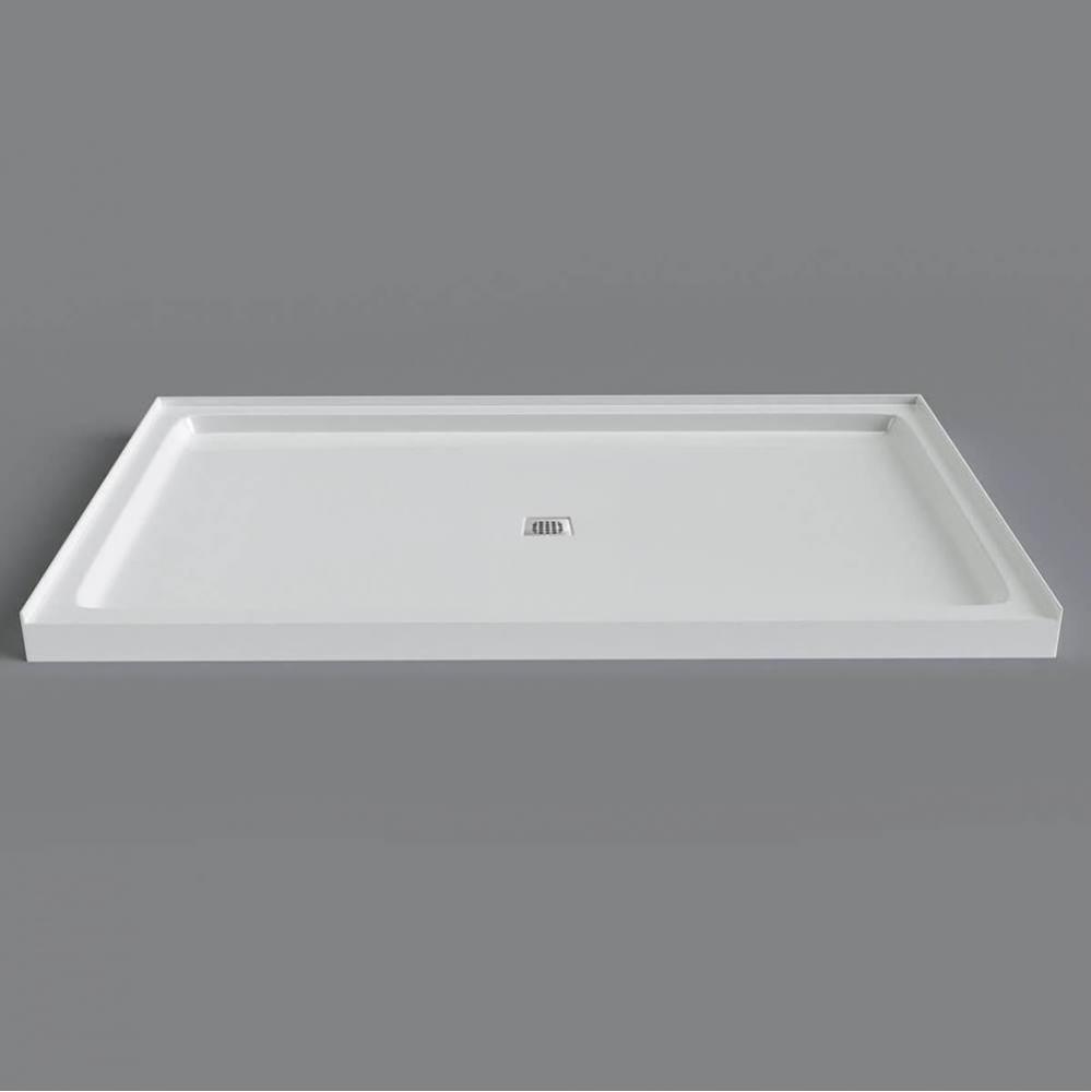 White Strada 60'' Sqd Alcove Base