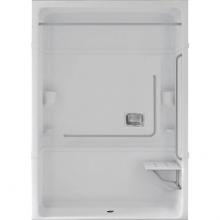 Mirolin Canada AROS66L1S - White Access 66 W/Seat Ss Grab Bars Obc